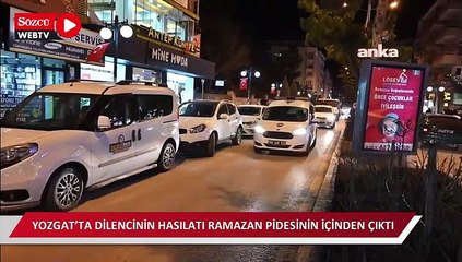 Ramazan pidesinden çıkan paralar zabıtayı da şaşırttı