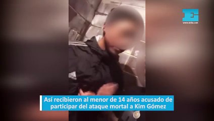 Así recibieron al menor de 14 años acusado de participar del ataque mortal a Kim Gómez