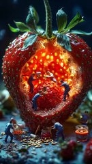 İşte mini dostlardan çilek reçeli