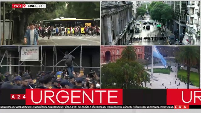 📢 CAOS EN LA MARCHA A FAVOR DE LOS JUBILADOS: VIOLENCIA DE BARRAS CONTRA LA POLICÍA