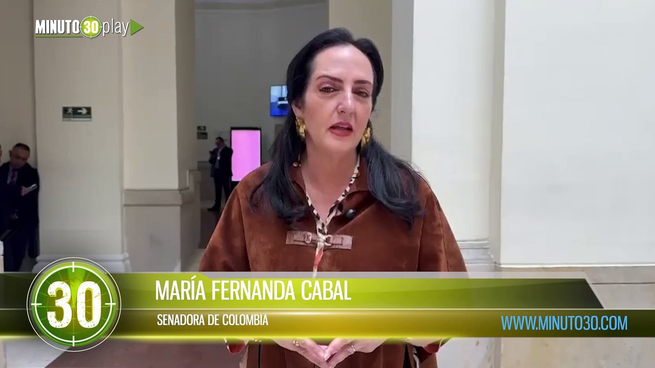 María Fernanda Cabal responde a Petro sobre su consulta popular y los proyectos del Congreso