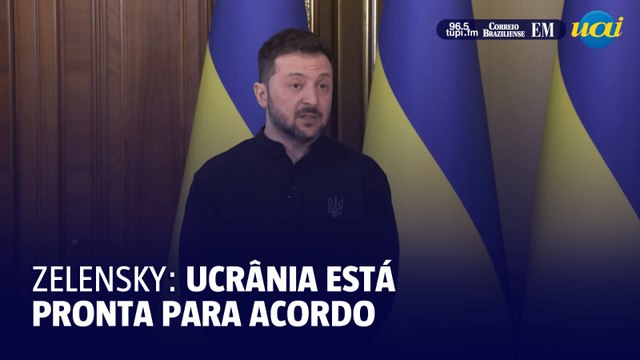 Zelensky afirma que Ucrânia está pronta para acordo de trégua