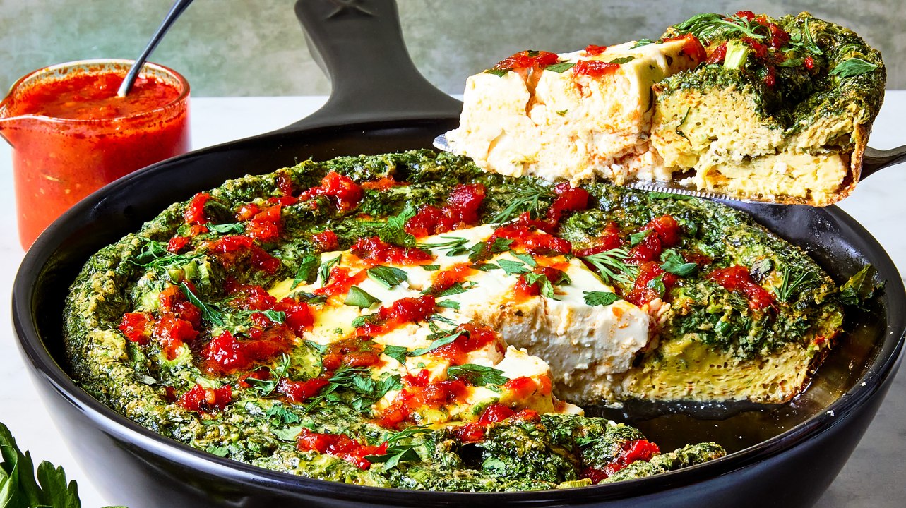 Baked Feta Frittata Is The Ultimate Brunch Centerpiece
