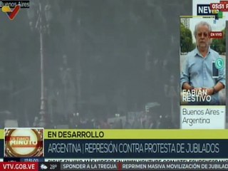 Internacional | Gobierno de Javier Milei activa represión contra protesta de jubilados en Argentina