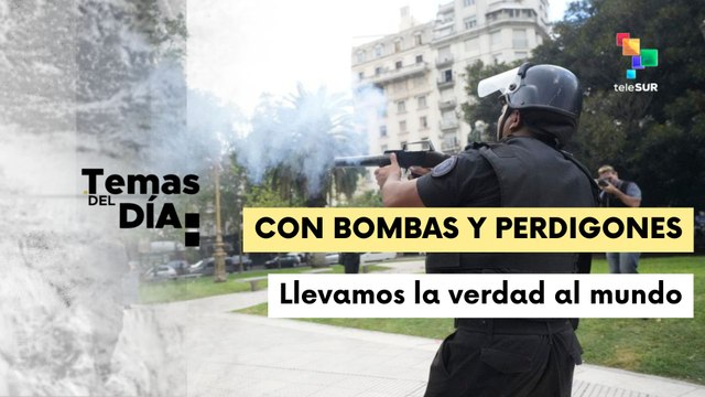 Reprimen manifestación de jubilados en Argentina