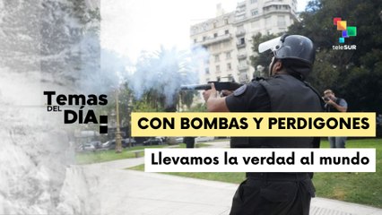 Reprimen manifestación de jubilados en Argentina