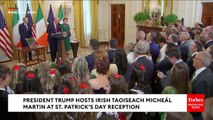 President Trump Hosts Irish Taoiseach Micheál Martin At St. Patrick’s Day Reception