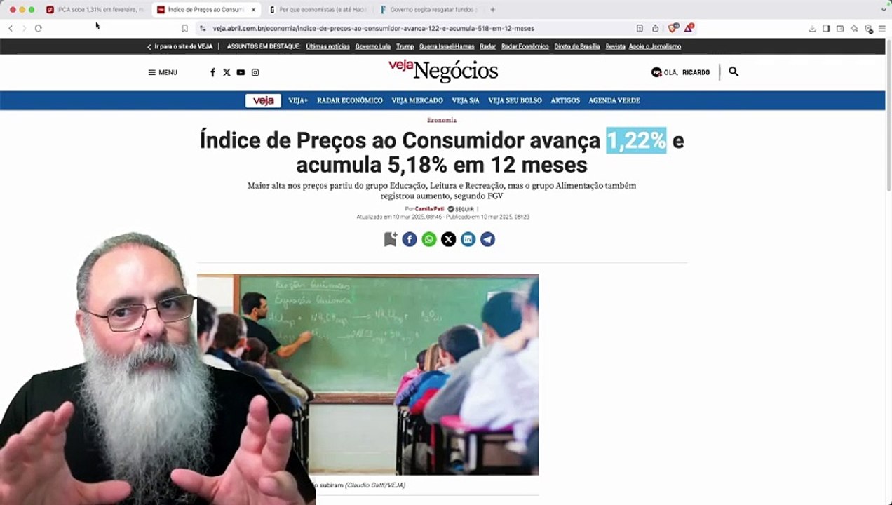 INFLAÇÃO bate 1,34% em FEVEREIRO e, 1a SEMANA de MARÇO SOZINHA já dá 1,22%: BRASIL nova ARGENTINA