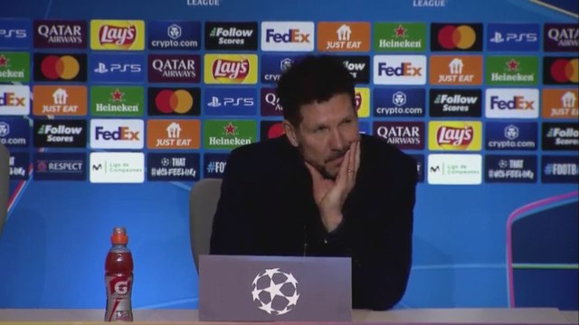 Simeone orgulloso del esfuerzo del equipo a pesar de la eliminación