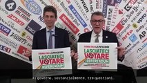 Referendum, appello al governo: 