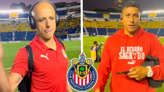 Chivas: Chicharito y compañia ya están en el estadio, listos para enfrentar al América