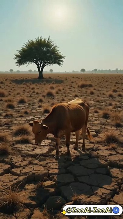 Cow eating tree grass #cat #cow #grass #trendingvideo