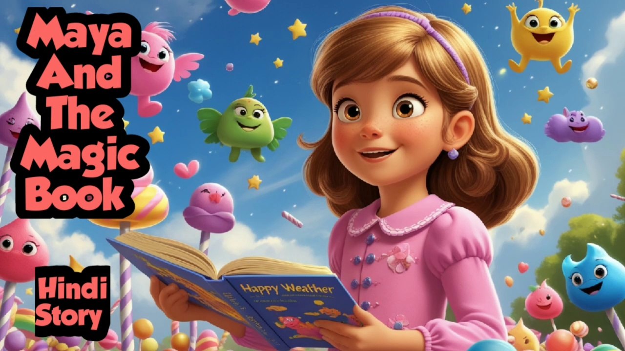 Maya And The Magic Book Hindi Story, Very Nice Story , Bedtime Stories,🌜🌛🌝🌟✨🌈🌅☁️🌝🌪️🐦🦜🍭🍡🍫🧹📚📚📚📘📘📘