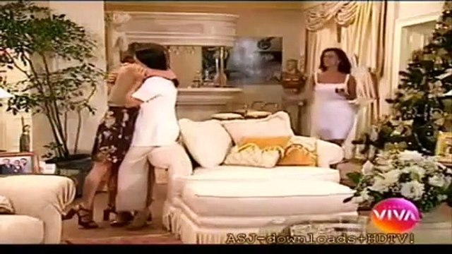 Novela Por Amor (1997) - Eduarda percebe discussão entre Helena e Marcelo