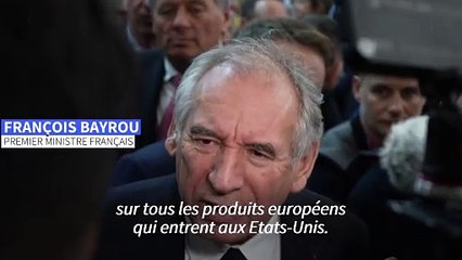 Bayrou: les Etats-Unis "menacent d'anéantir" la filière de l'alcool