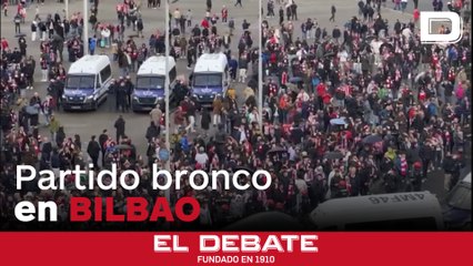 Doce detenidos y 15 ertzainas heridos durante los incidentes por el partido entre el Athletic y la Roma