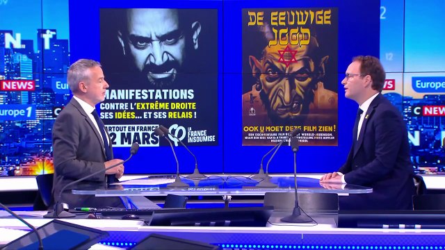 Affiches caricaturant Cyril Hanouna : «Le masque de l'antisémitisme se réinvente aussi par LFI», juge Sylvain Maillard