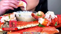 🔥🦀 Ultimate Alfredo Seafood Boil Feast | Messy & Satisfying King Crab Mukbang 🦐🧄