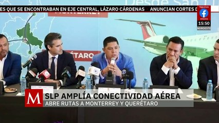 Ricardo Gallardo amplía la conectividad aérea de SLP con nuevos vuelos a Monterrey y Querétaro