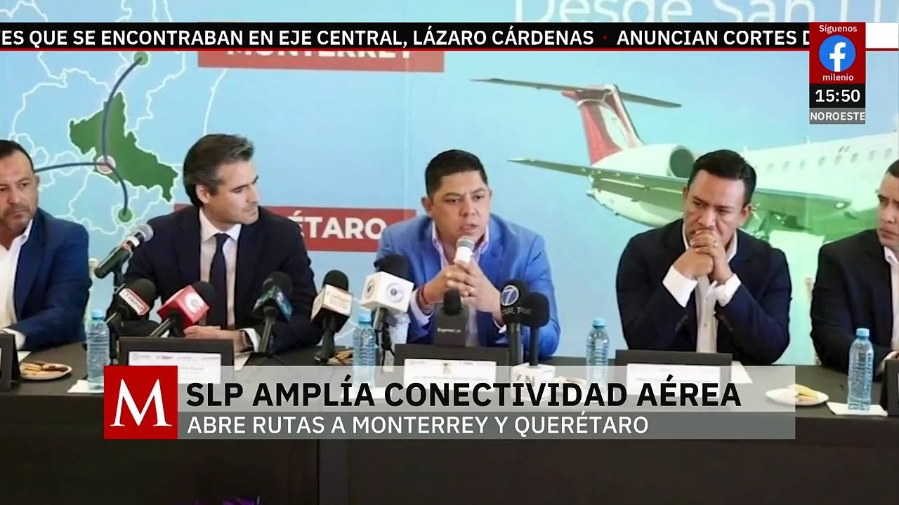Ricardo Gallardo amplía la conectividad aérea de SLP con nuevos vuelos a Monterrey y Querétaro