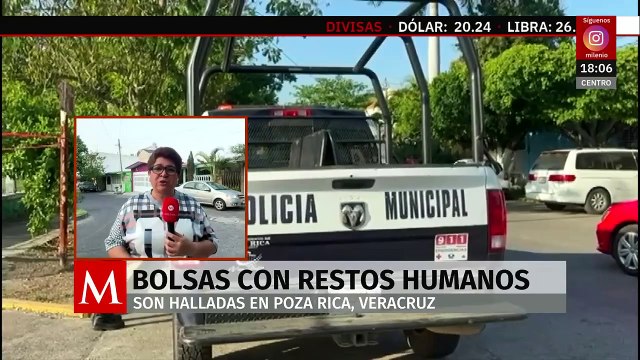 Hallan bolsas con restos humanos en Poza Rica, Veracruz; generan movilización policial