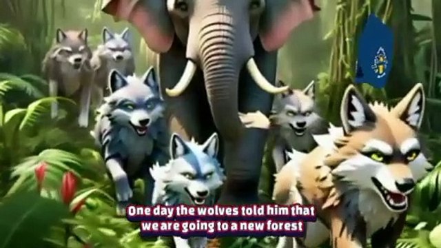 A elephant and Bloody wolves Urdu Moral Story for Kids Best Urdu Moral Story 2025(360P)