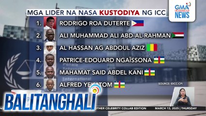 Mga lider na nasa kustodiya ng ICC | Balitanghali