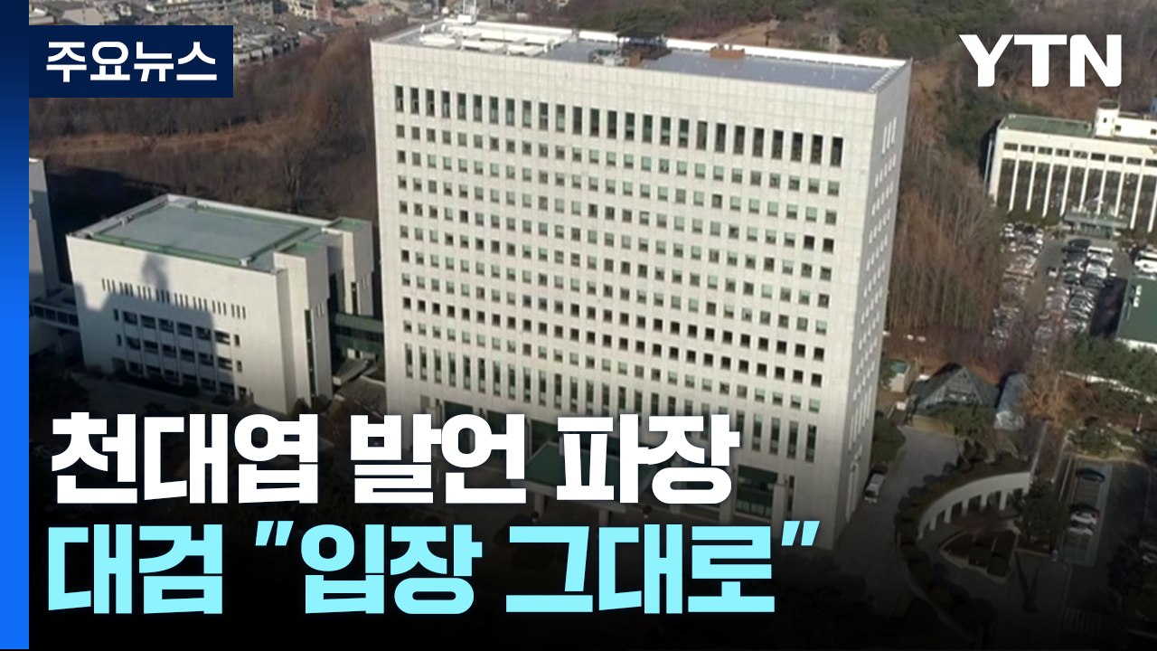 대검 "즉시항고 포기 입장 그대로"...대통령 측, 천대엽 처장 발언 반발 / YTN