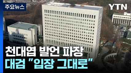 대검 "즉시항고 포기 입장 그대로"...대통령 측, 천대엽 처장 발언 반발 / YTN