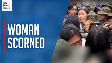 Duterte common law wife resists former leader's arrest, smacks SAF member on head