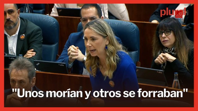 Mar Espinar lee una carta de familiares de las residencias: Unos morían y otros se forraban