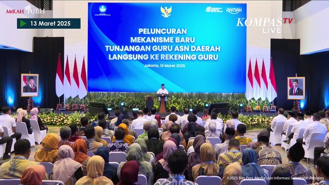 [FULL] Presiden Prabowo Umumkan Mekanisme Baru Tunjangan Guru ASN Daerah Langsung ke Rekening
