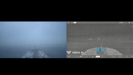 Una cámara infrarroja grabó la gran colisión entre el carguero y el petrolero en el mar del Norte