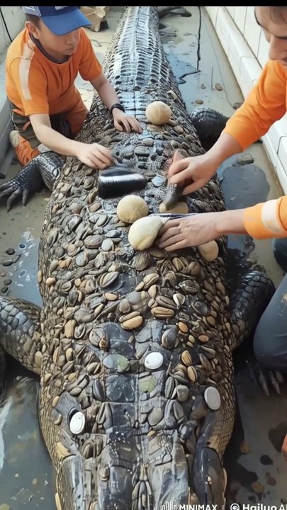 🐊🚿 "Rescue Team Cleans a MASSIVE Alligator Covered in Barnacles! 🤯 MUST SEE!"