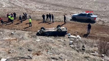 Otomobil şarampole devrildi: 3'ü ağır, 4 yaralı