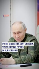 Putin visits Russian troops in Kursk region