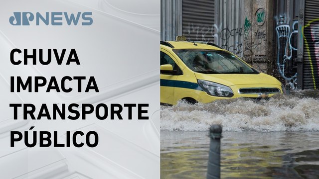 Temporal causa alagamento e quedas de árvores no Rio de Janeiro