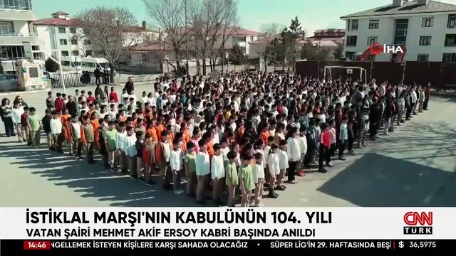 İstiklal Marşı'nın kabulünün 104. Yılı: Vatan Şairi Mehmet Akif Ersoy kabri başında anıldı