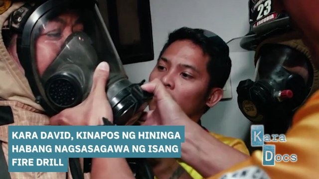 Kara David, kinapos ng hininga habang nagsasagawa ng isang fire drill | Kara Docs