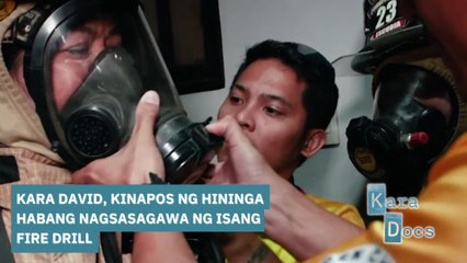 Kara David, kinapos ng hininga habang nagsasagawa ng isang fire drill | Kara Docs