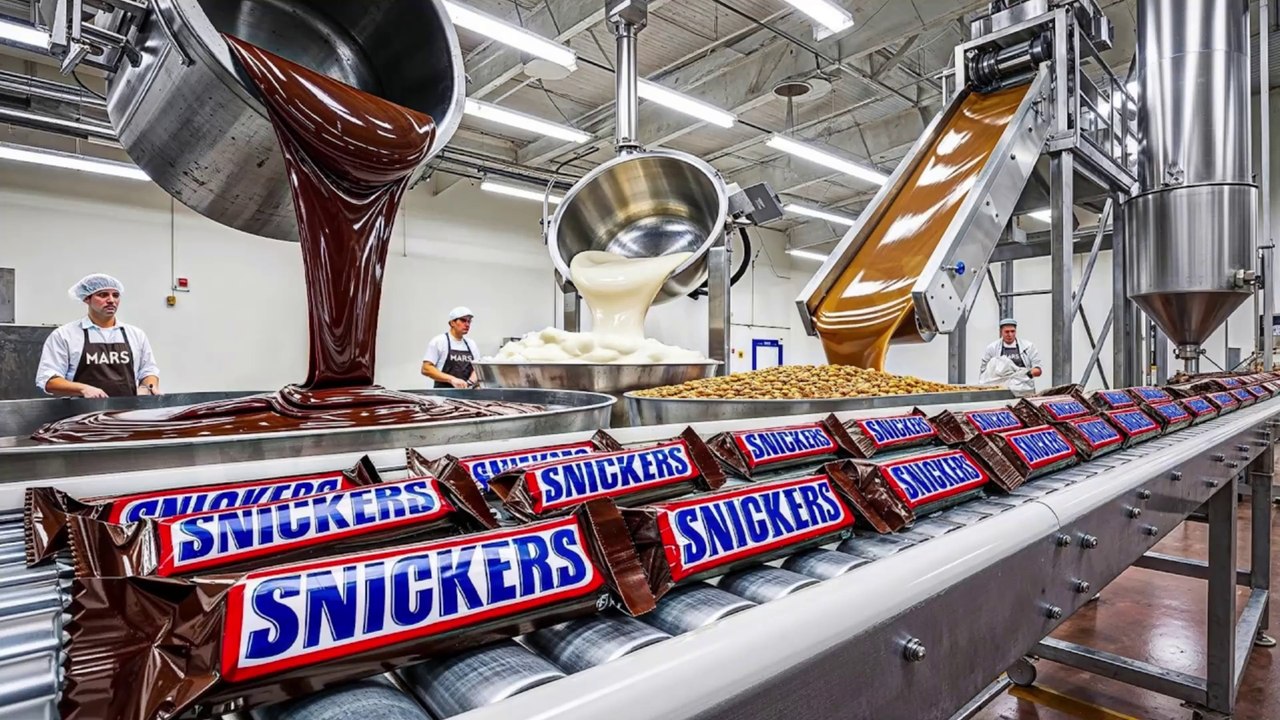 How Snickers are made in Factory | Amazing Process | - video Dailymotion
