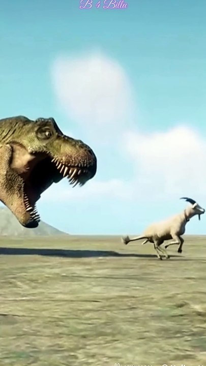 dinosaur live Goat ko khane Ke Chakkar Mein Tha