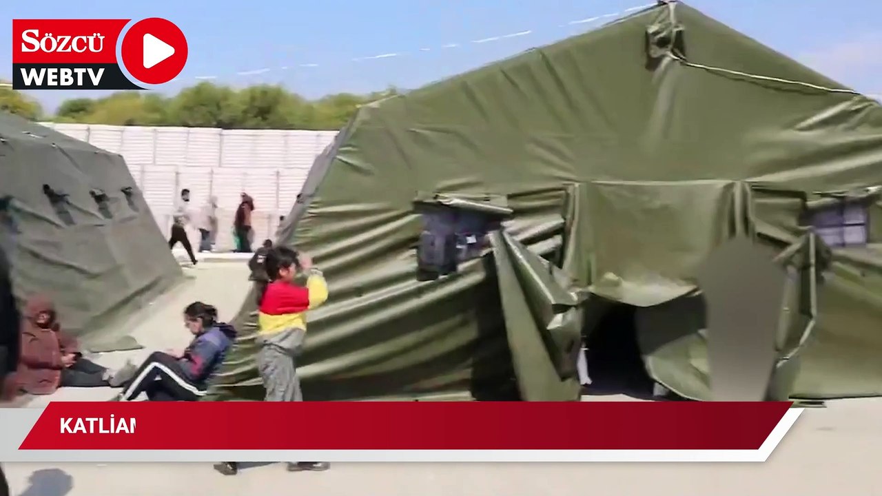 Katliamdan kaçan Aleviler Rus üssünde çadır kent kurdu