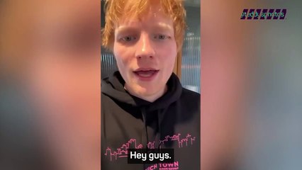 Ed Sheeran launches limited edition Ipswich Town sticker