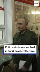 Putin visits troops involved in Kursk counteroffensive