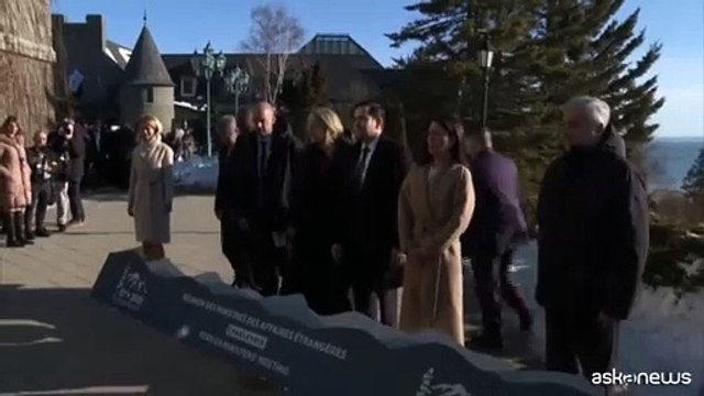 Foto di gruppo del G7 dei ministri degli Esteri in Canada