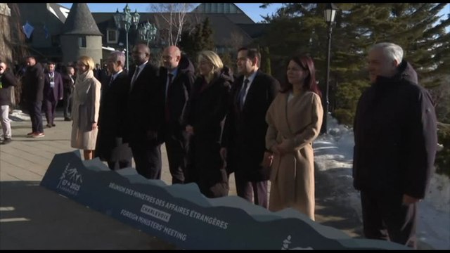 Foto di gruppo del G7 dei ministri degli Esteri in Canada