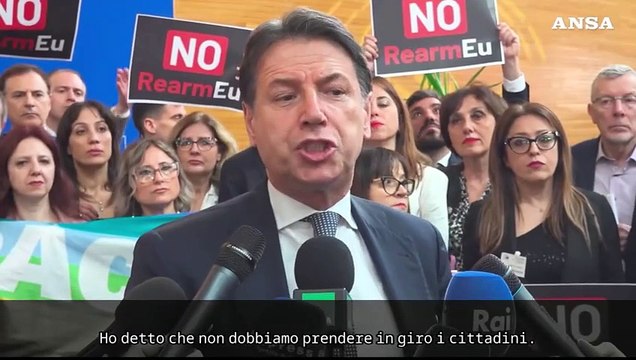 ReArm Europe, Conte: Cambiarne il nome? Da Meloni una presa in giro