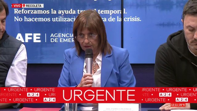 Gobierno anuncia fondo de emergencia para damnificados por inundaciones en Bahía Blanca