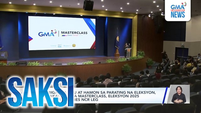 Mabibigat na isyu at hamon sa parating na eleksyon, tinalakay sa GMA Masterclass, Eleksyon 2025 Dapat totoo Series NCR leg | Saksi